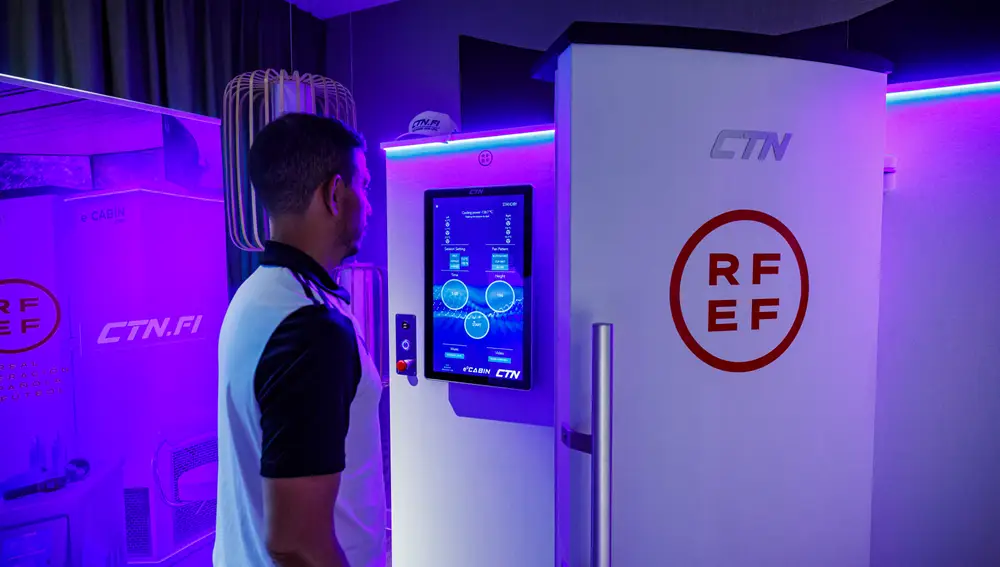 crioterapia biohacking deportivo reducción inflamación muscular deportistas élite selección española
